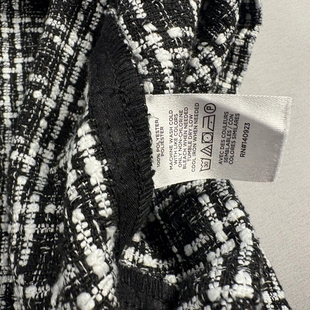 Loft Size 6 Mini Shift Dress Faux Button 90s Y2K Plaid Sleeveless - Picture 12 of 12